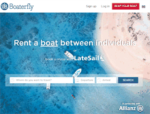 Tablet Screenshot of boaterfly.com